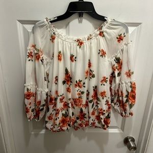 Off the shoulder top.